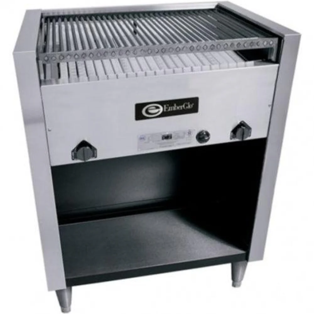 EmberGlo 31NF 26" Floor Model Radiant Liquid Propane Charbroiler - 60,400 BTU