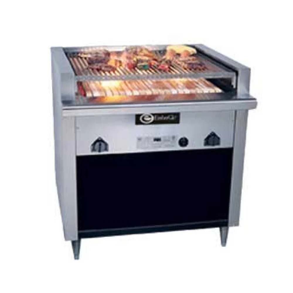 EmberGlo 41F 36" Floor Model Radiant Liquid Propane Charbroiler - 85,000 BTU