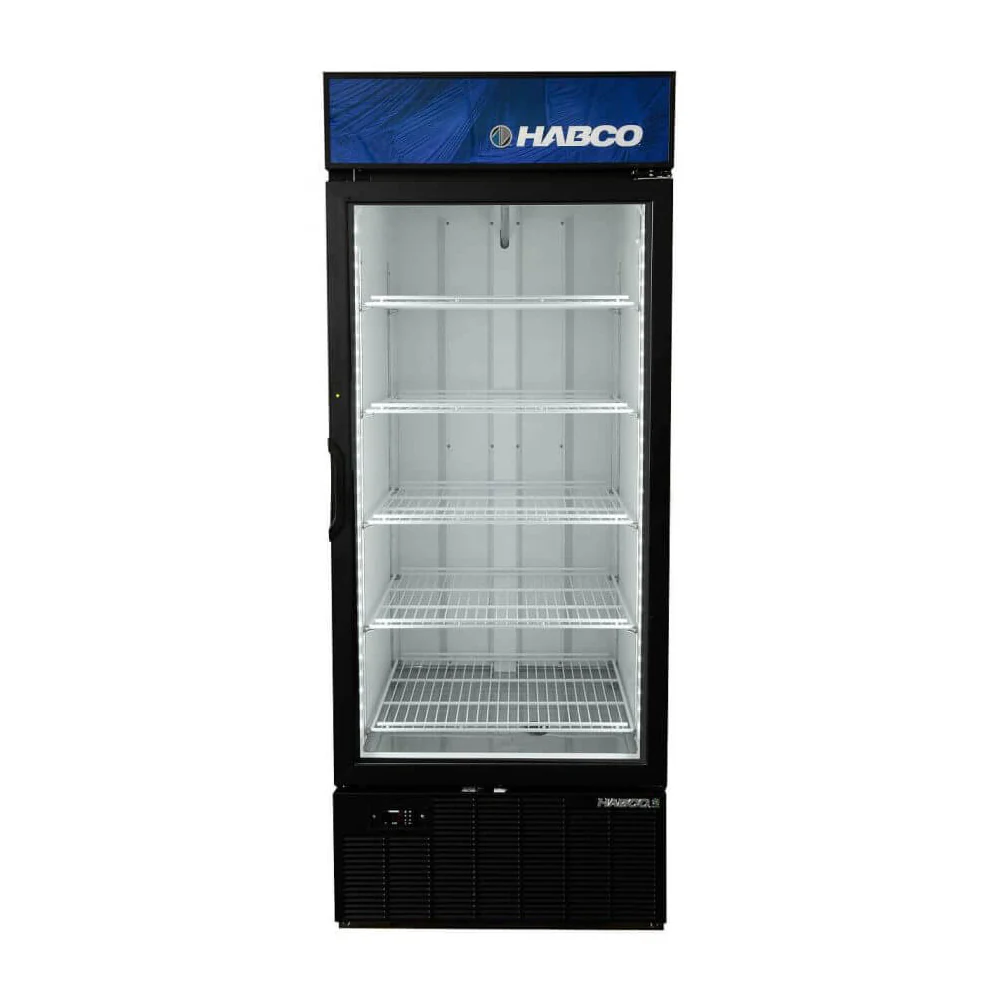 Habco SF28HCBXM 30.5" Bottom Mount One Glass Door Merchandising Freezer