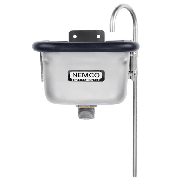 Nemco 77316-7A 7" Stainless Steel Ice Cream Dipper Well and Faucet Set