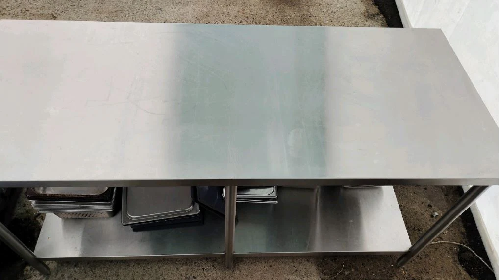Worktable with Bottom Shelf