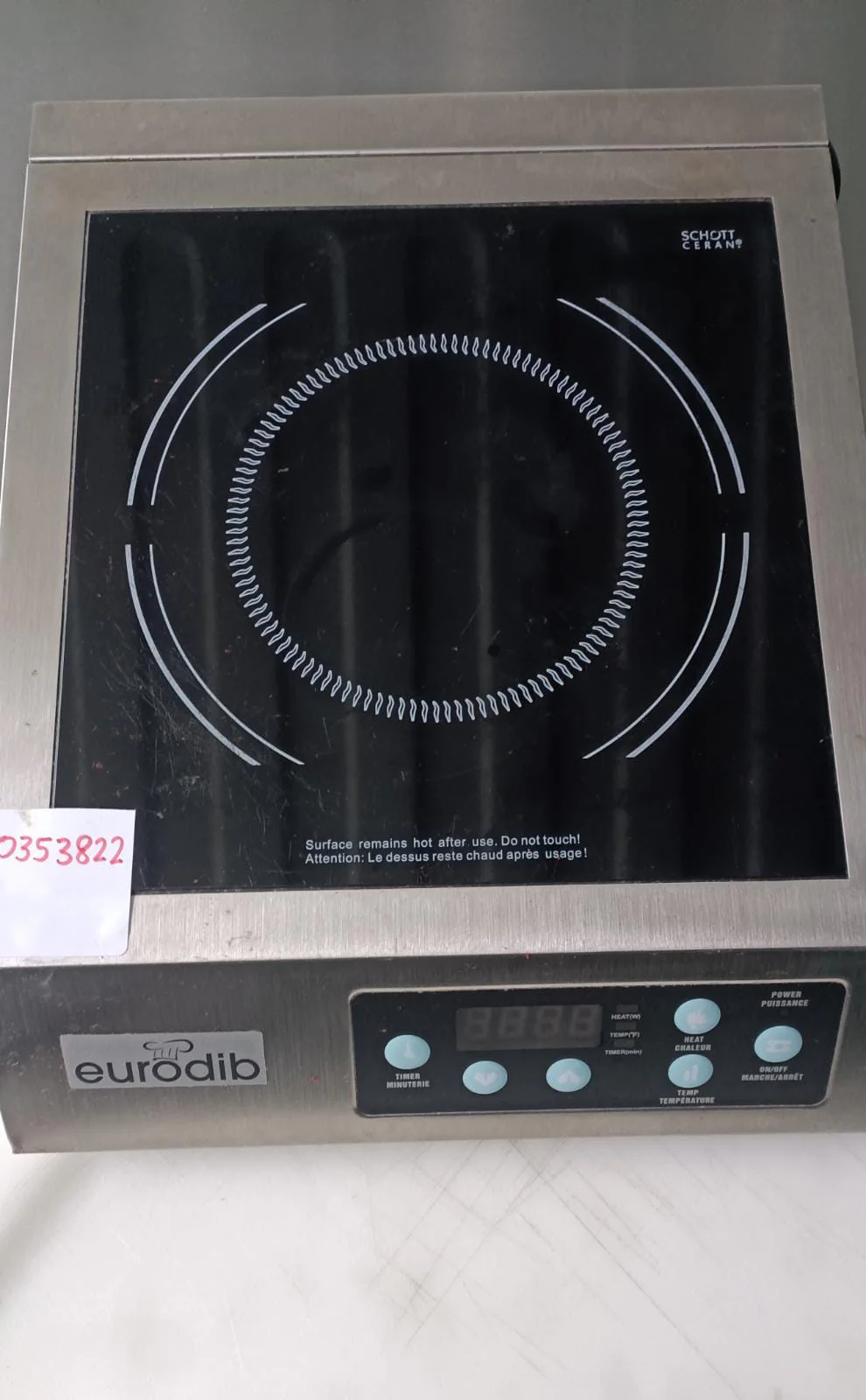 Eurodib F-IH-01SS Induction Range