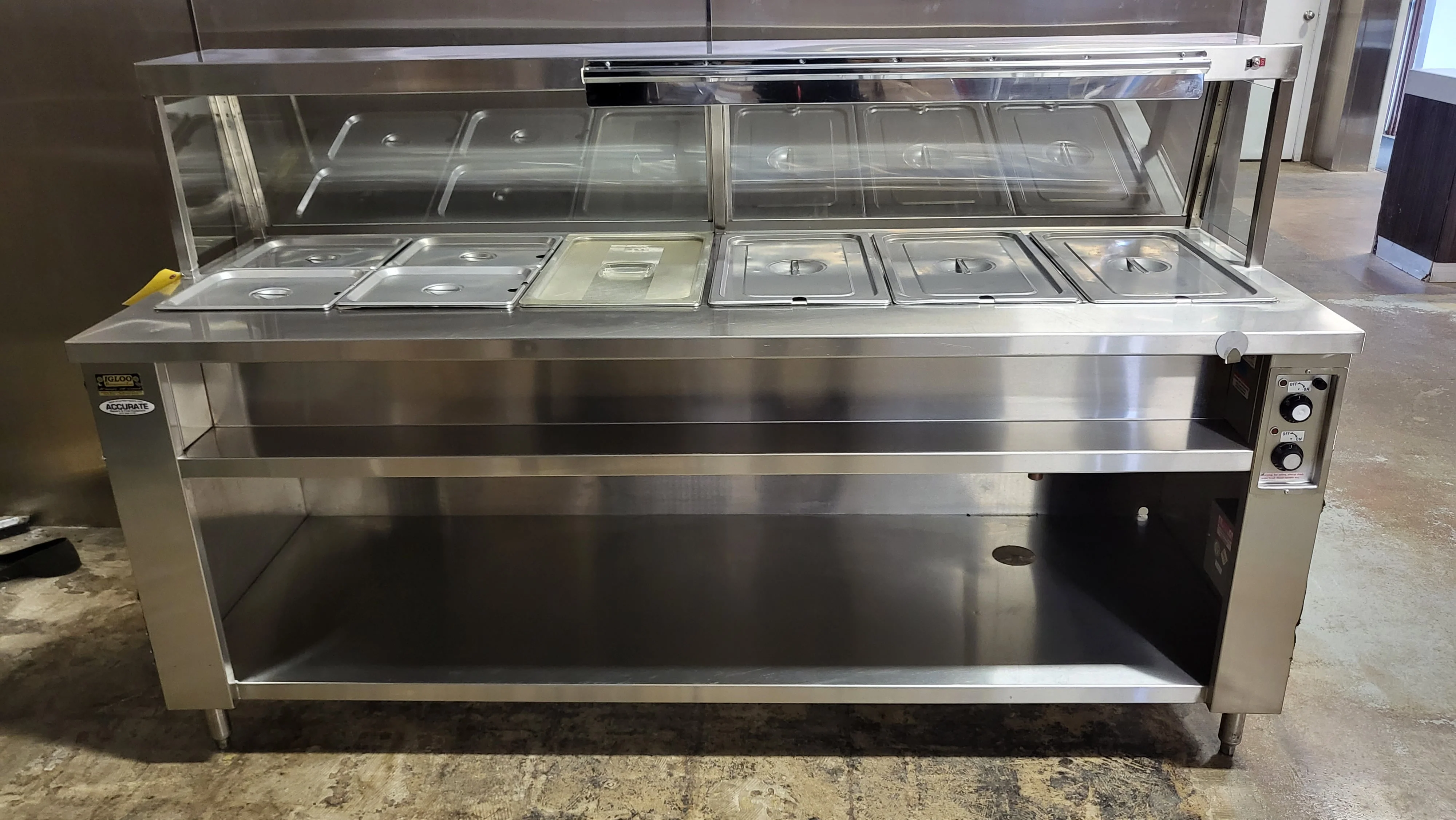 6 Well HW-6-N Steam Table
