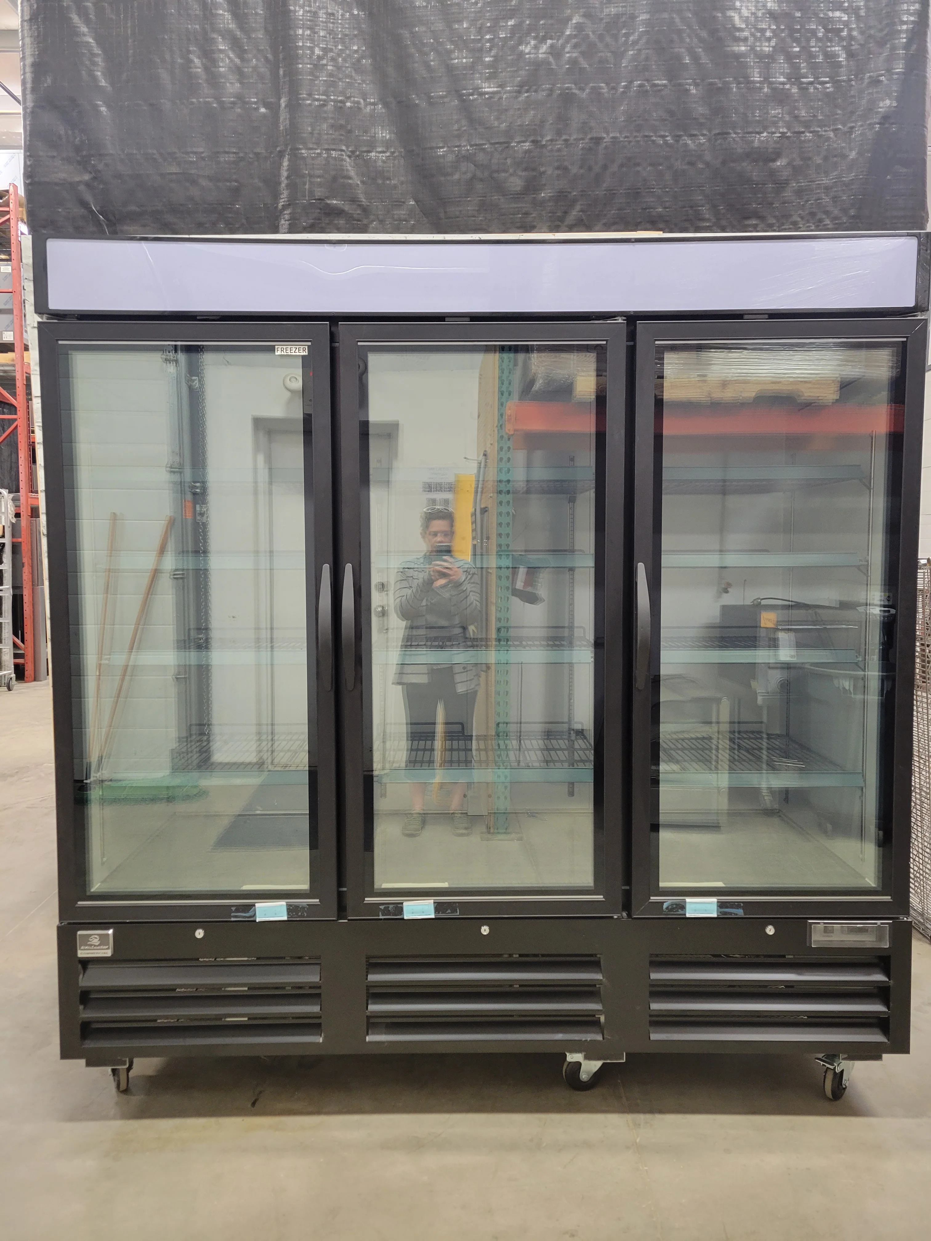 Kelvinator KCHGM72F 3 Glass Door Freezer