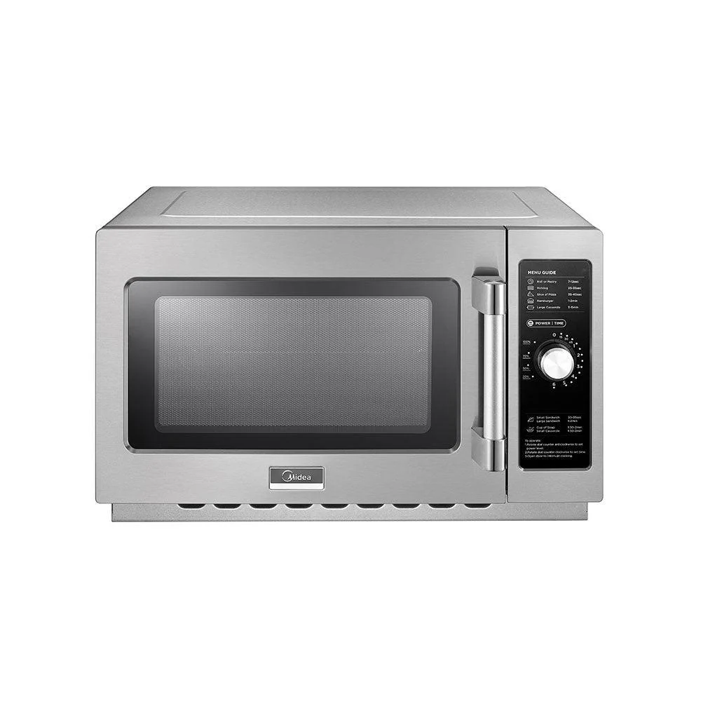 Midea 1034N0A Medium-Duty Commercial Microwave Oven with Dial Control - 1000W