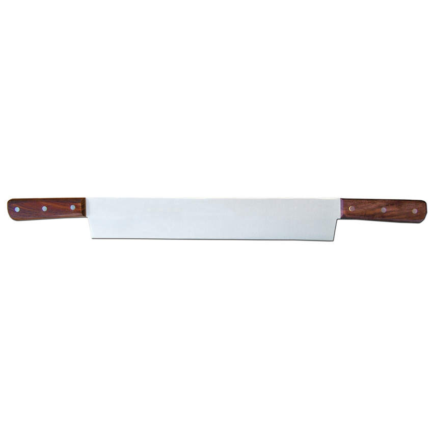 Omcan Cheese Knife — Size: 14" / Color: Wood / Handle Material: Double Wooden