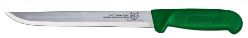 Omcan 8" Straight Blade Fillet Knife with Handle — Color: Green