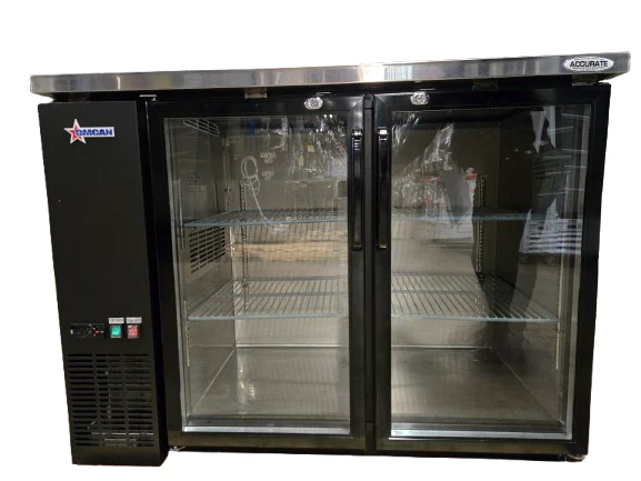 Omcan UBB-24-48G-HC Back Bar Cooler, 2 Door - Castors not included