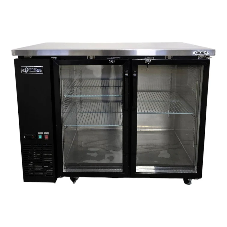 EFI CBBGD2-48CC 2 Door Glass Back Bar Refrigerator