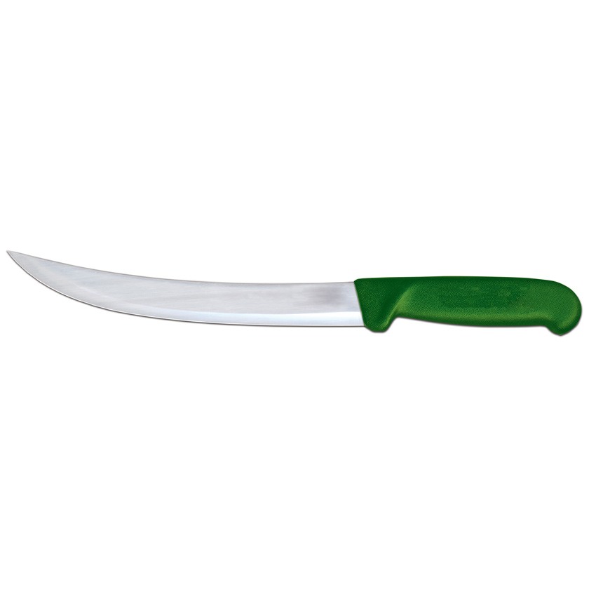 Omcan 10" Breaking Knife — Color: Green / Handle Material: Green Polypropylene