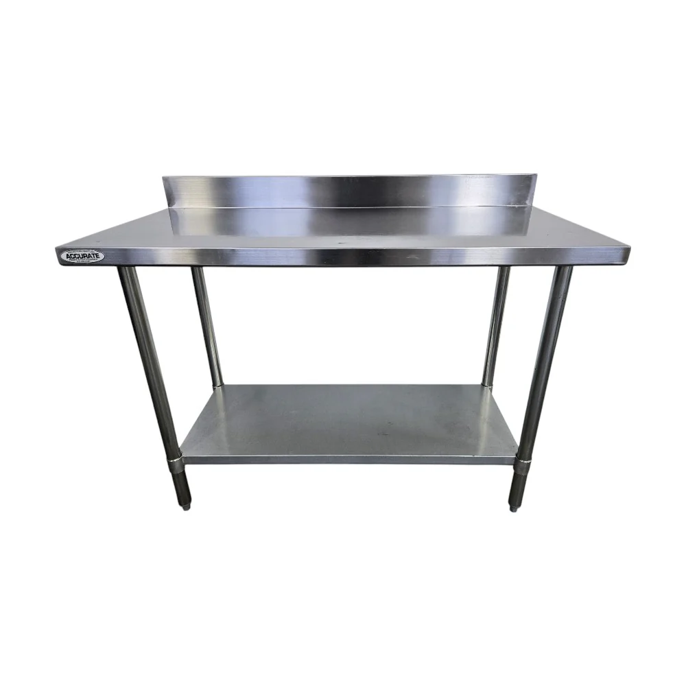 Omcan 22081 Work Table 24x48 With Backsplash