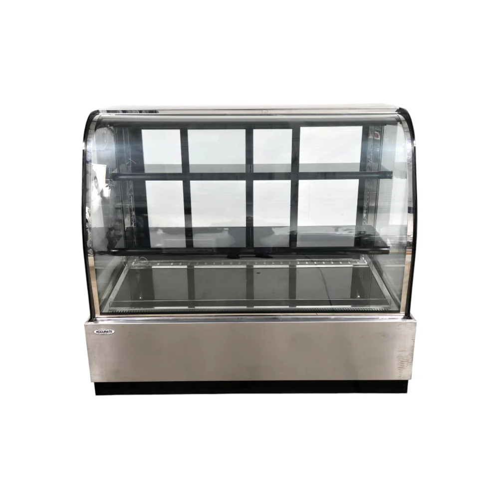 Omcan 44503 Refrigerated Display Case - Curved Glass