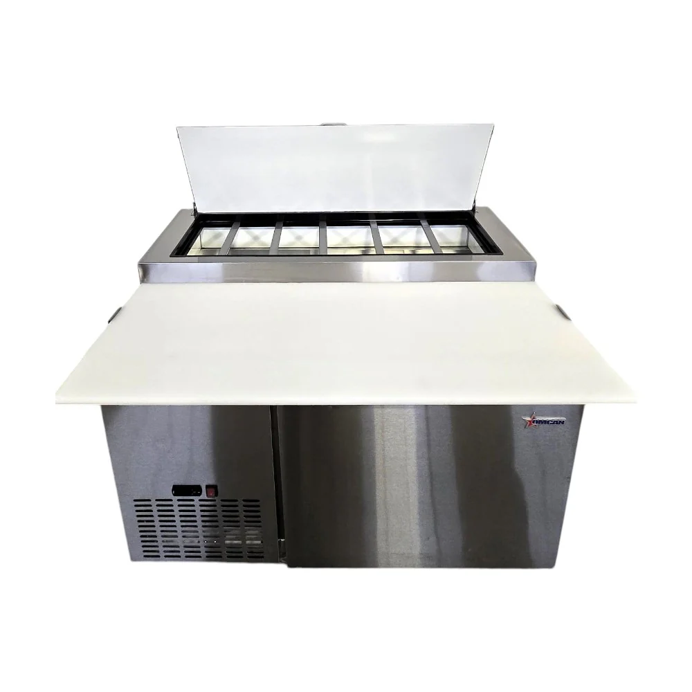 Omcan PICLI-HC Refrigerated Pizza Prep Table - Single Solid Door