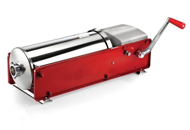 Trento Tre-Spade Horizontal Two-Speed Gear-Driven Manual Sausage Stuffer with 30 lb. capacity