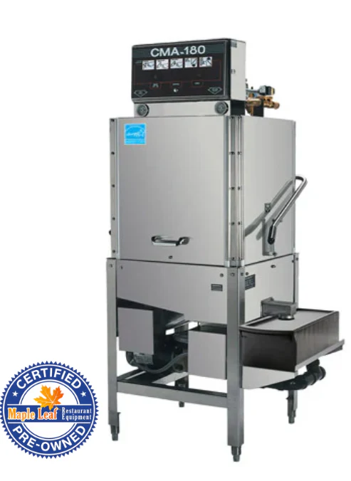Mint Condition CMA 180 High Temperature Door Type Dishwasher - 60 Racks / Hour (1Ph, 208V)