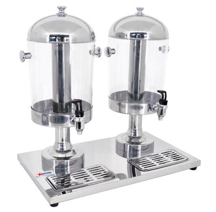 2 x 8 qt Double Ice-Cooled Juice Dispenser