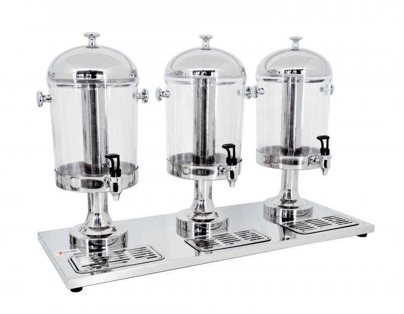 3 x 8 qt Triple Ice-Cooled Juice Dispenser