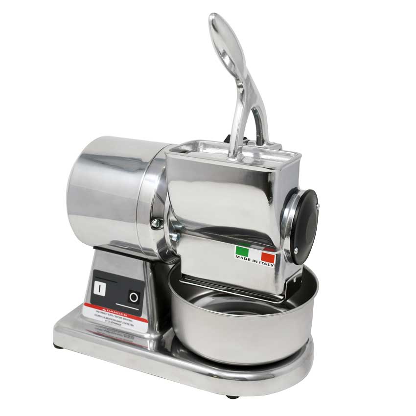 TRENTO Retro Cheese Grater with Microswitch, 66 lb./hr, Stainless Steel – 0.5HP (370W), 110 V