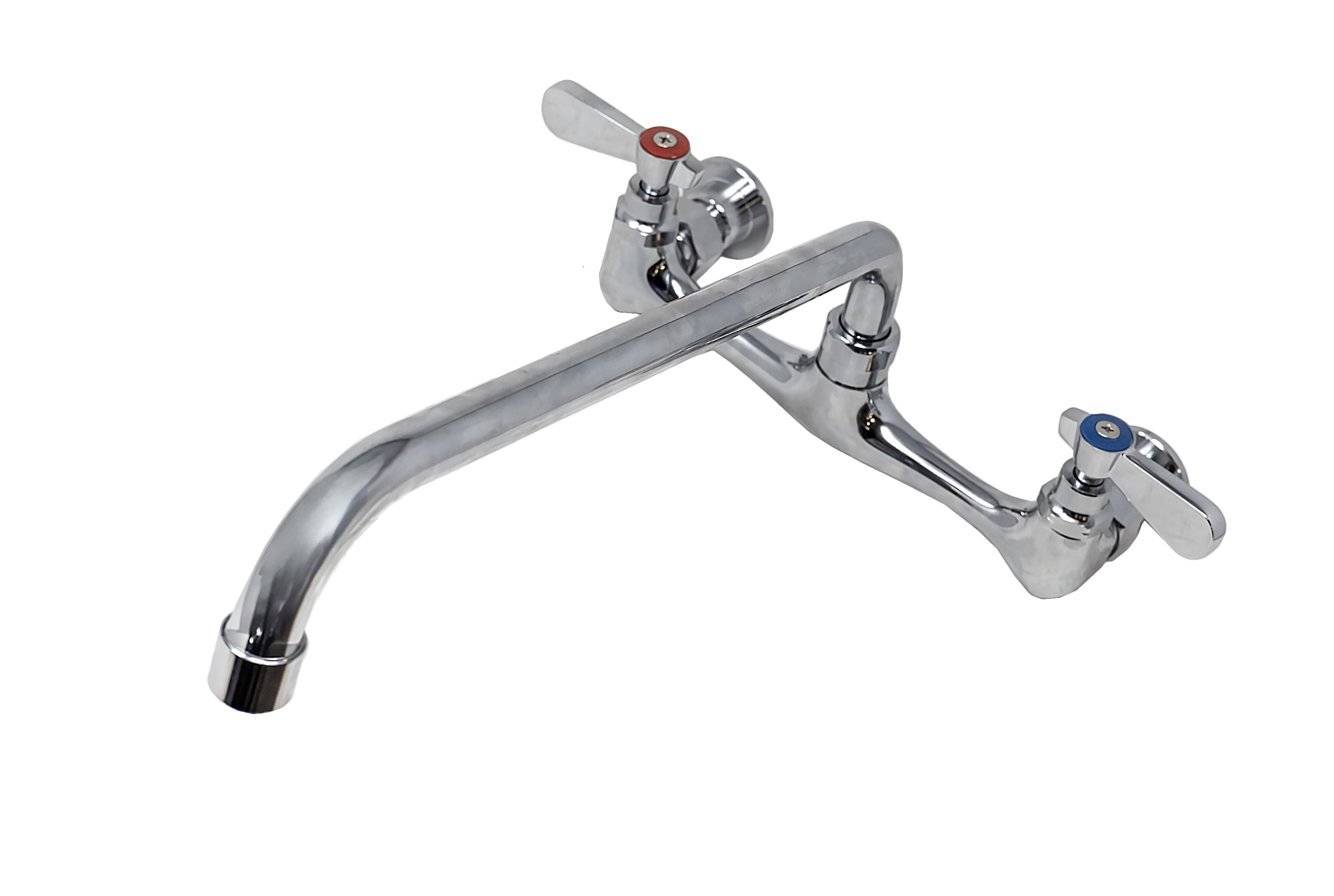 Splash Mounted 12" Spout Faucet for 18″ x 18″ / 18″ x 21″ / 24″ x 24″ – One, Two, and Three Tub Sinks