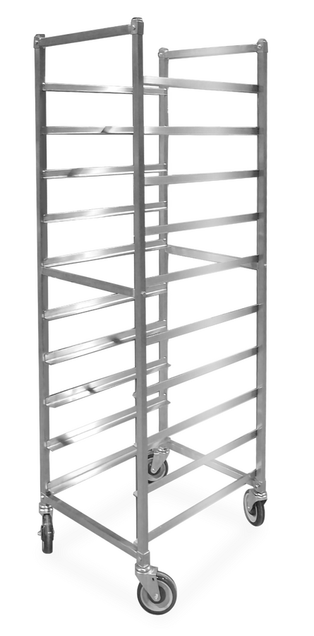 OMCAN Stainless Steel Bun Pan Rack with 10 slides and 6″ spacing