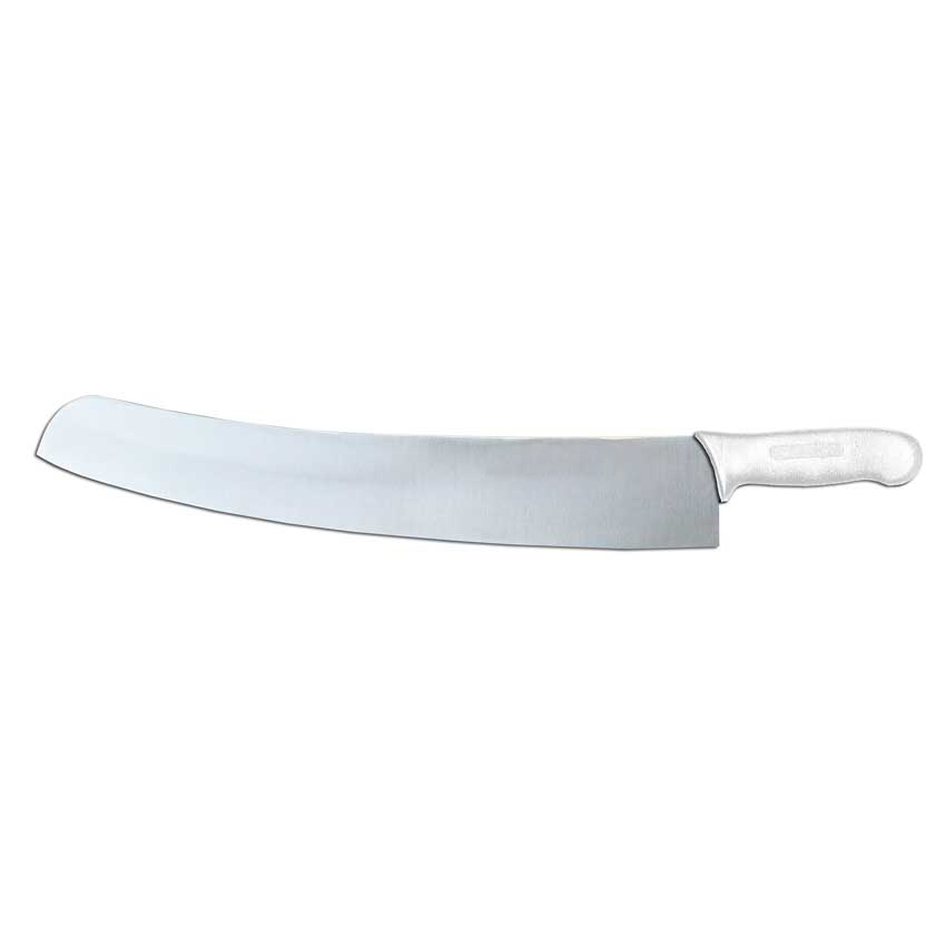 Omcan Pizza Knife — Size: 18" / Color: White / Handle Material: White Single Dr