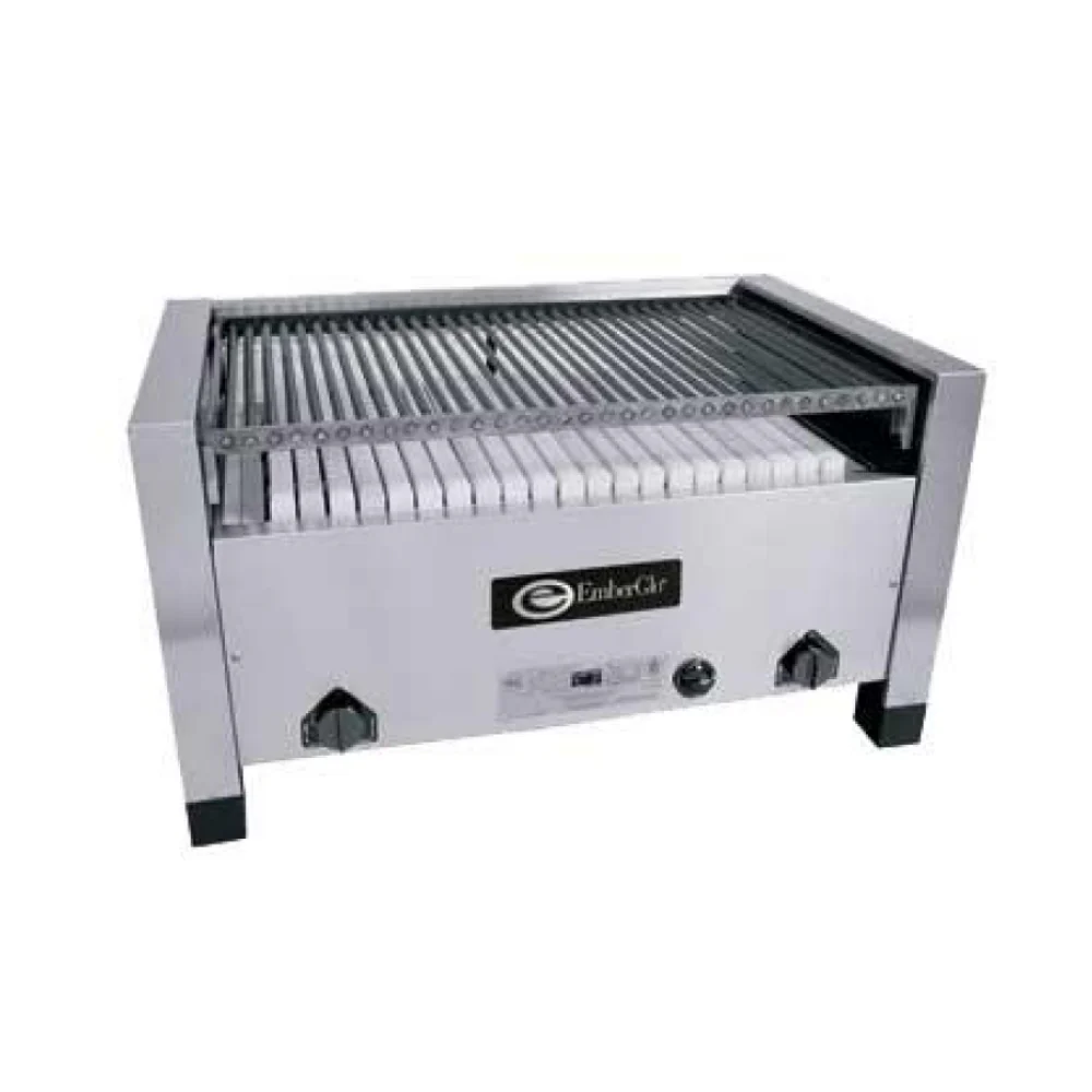 EmberGlo 31C-KABOB 36" Countertop Radiant Liquid Propane Open Hearth, Open Front Charbroiler - 68,000 BTU