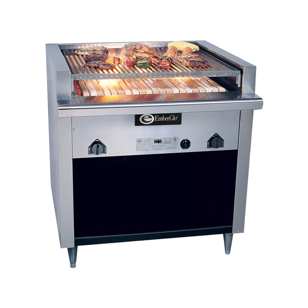 EmberGlo 31F 36" Floor Model Radiant Propane Charbroiler - 68,000 BTU