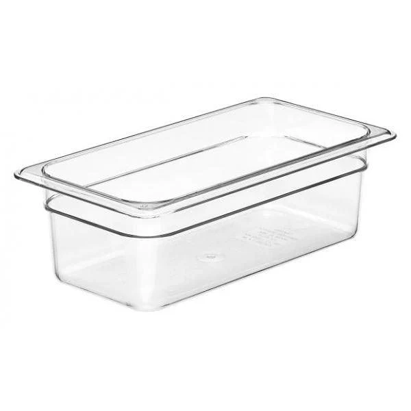 Cambro 34CW135 Camwear Clear 1/3 Size Food Pan - 4" Depth