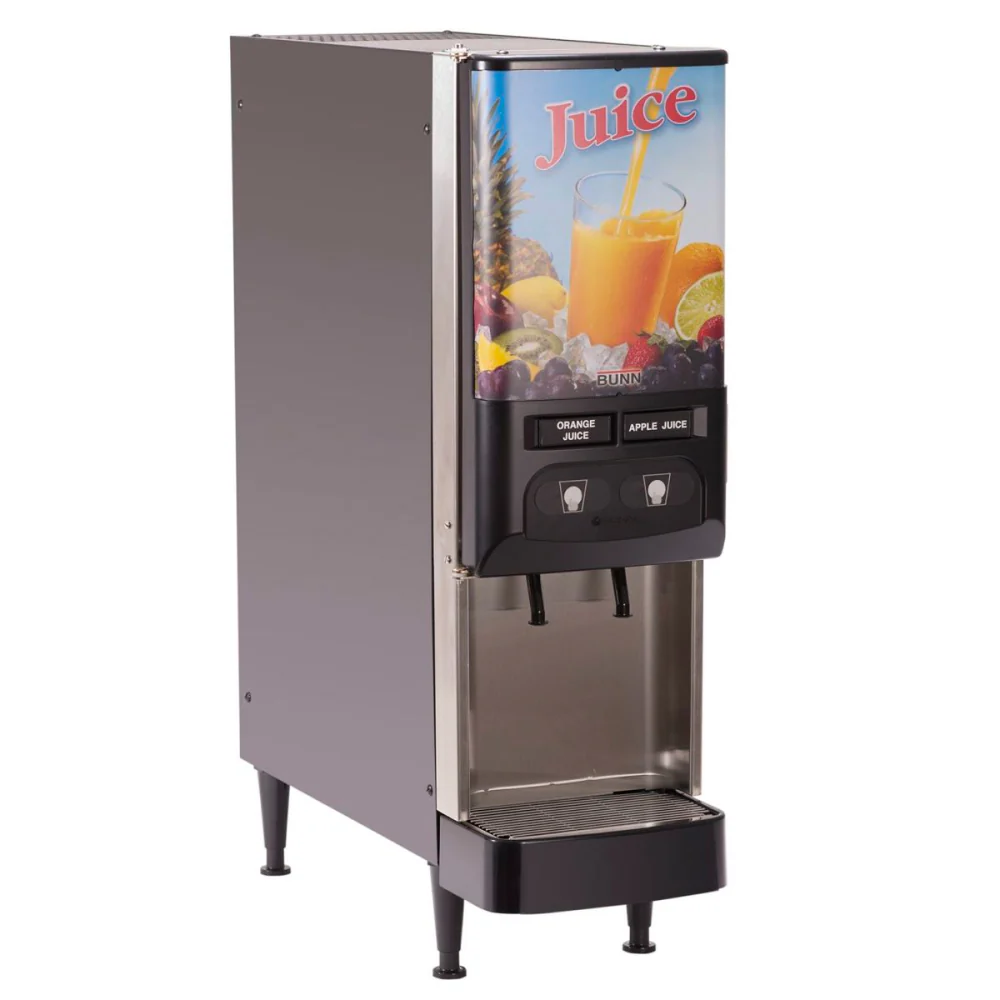Bunn JDF-2S Silver Series 2-Flavor Cold Beverage System Dispenser - 37900.6001