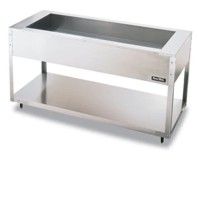 Vollrath 38014 Servewell 4-Pan Stainless Steel Cold Food Table