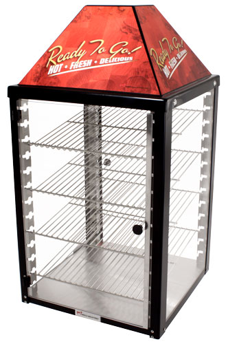 18" Countertop Food Display Warmer, 4 Shelves, Self/Full-Service – 120V, 640W