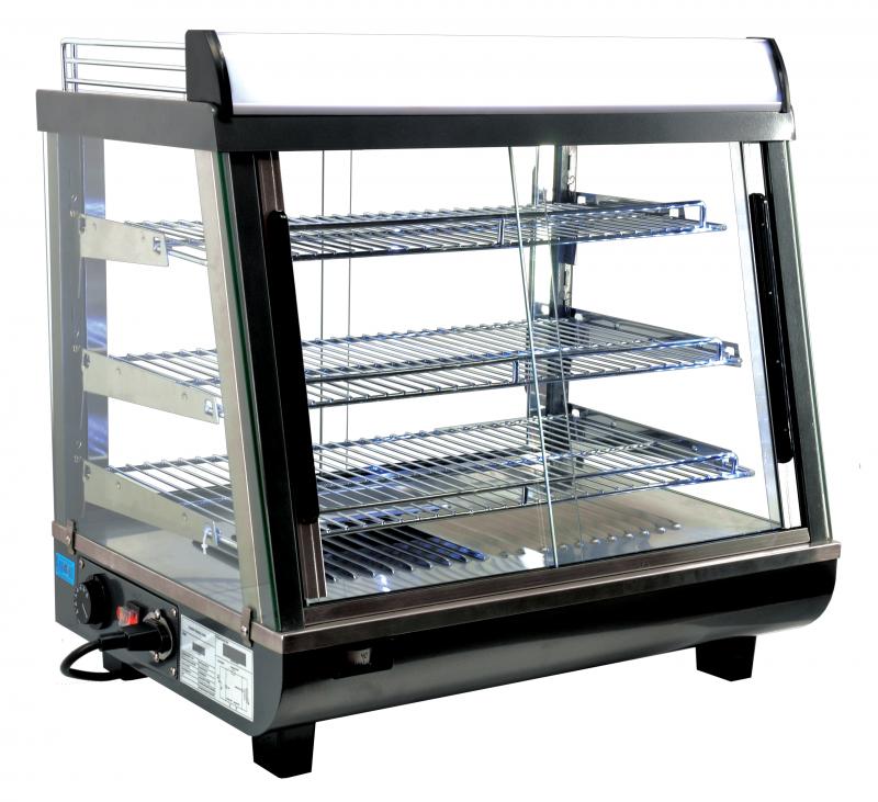 26" Display Warmer, 3 Shelves, Sliding Front and Back Doors, Self/Full-Service, 3.3 cu.ft. (96 L) Capacity
