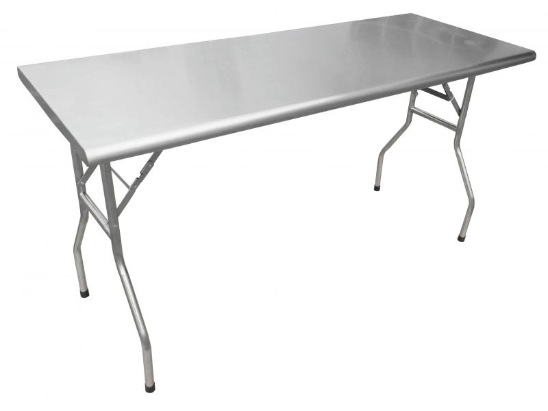 Omcan Stainless Steel Folding Table — Size: 24" x 60"