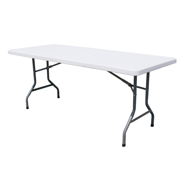 Omcan Solid Folding Table — Size: 95"