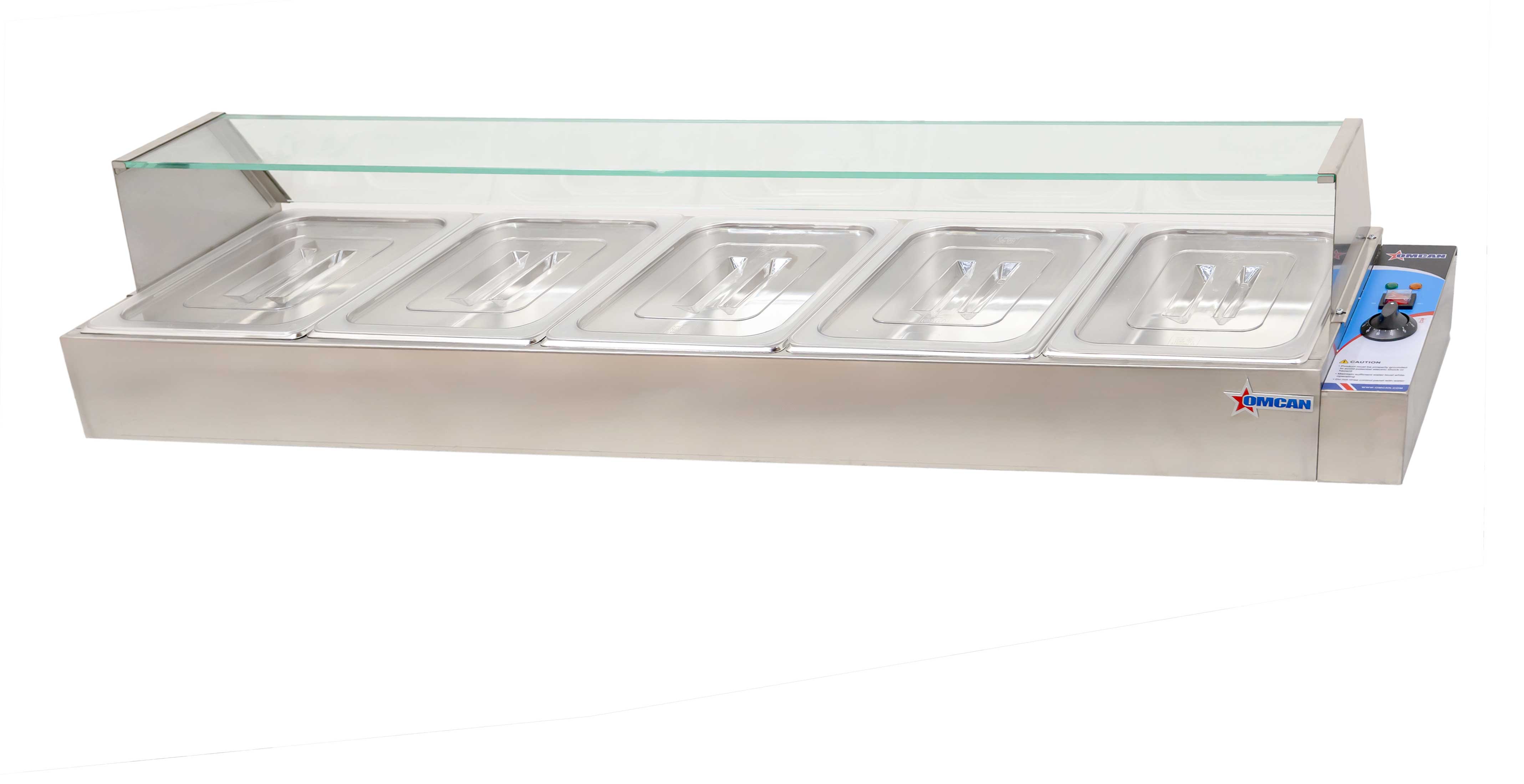 57" Bain Marie with 5 Half-size Pans - 1.8 kW, 110 V/60 Hz/1 Ph