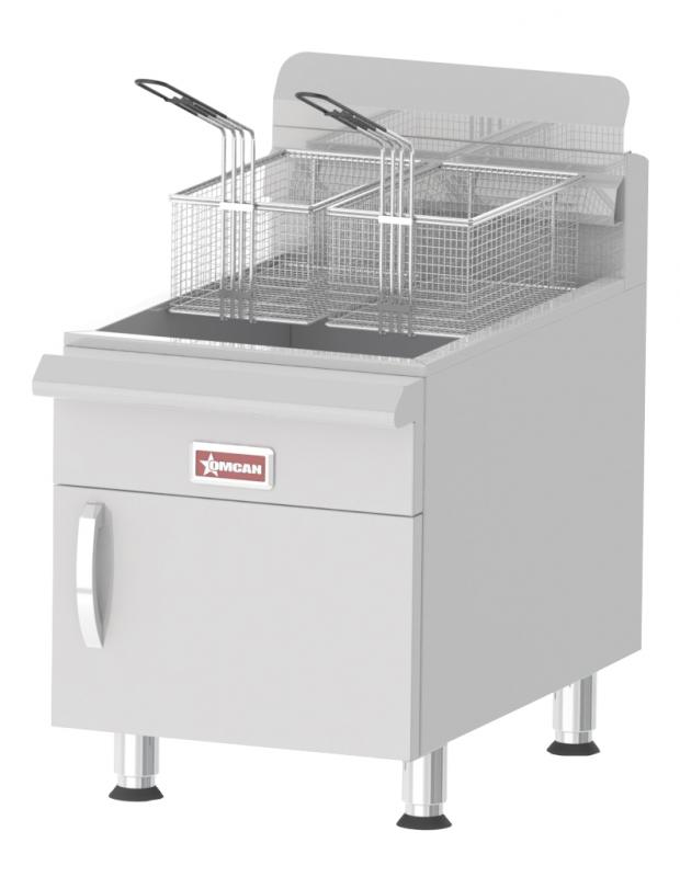 30 lb Oil Capacity Commercial Countertop Propane Gas Fryer with 53,000 BTU 30 lb. Oil Capacity