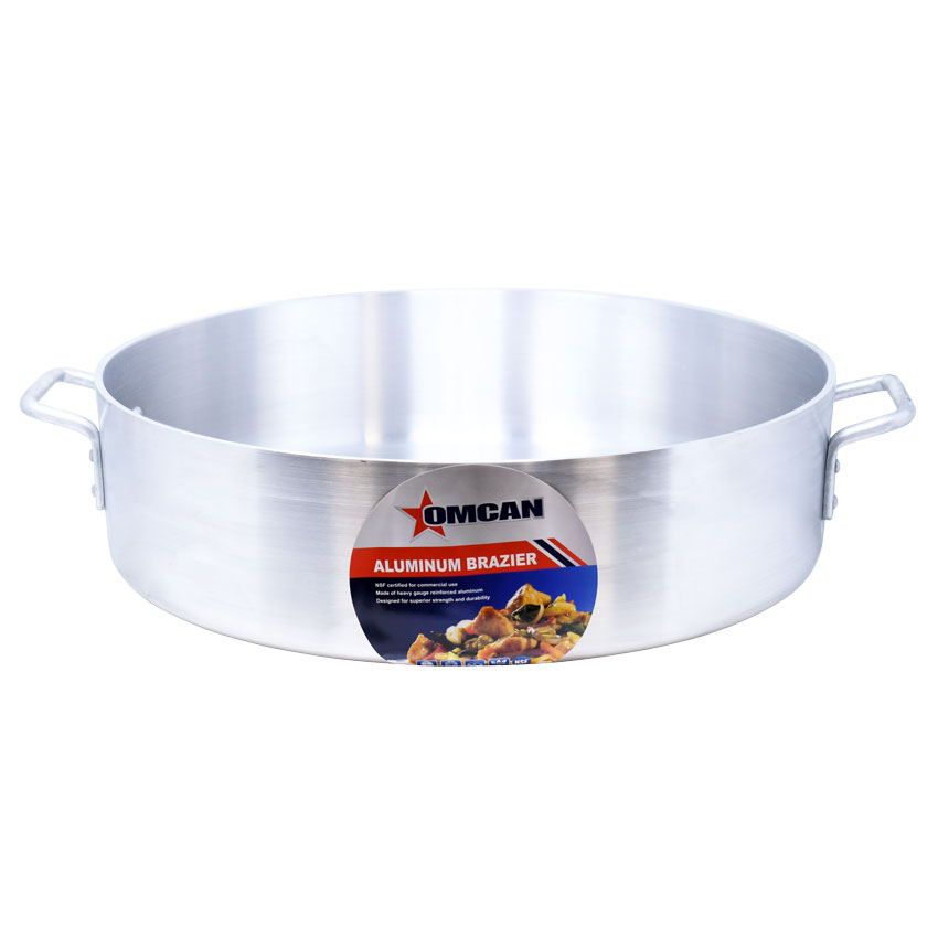 Omcan Aluminum Brazier Pan — Capacity: 30 qt
