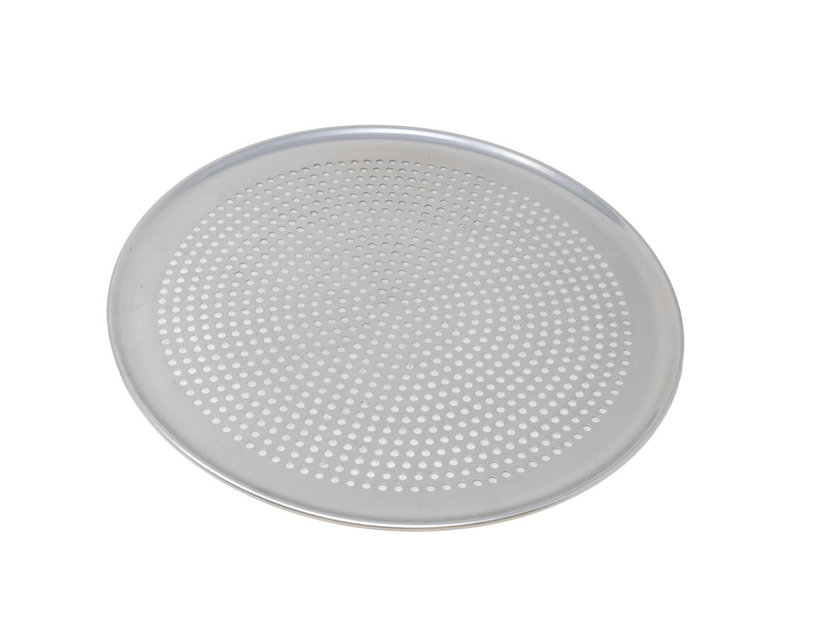 Omcan Aluminum Perforated Pizza Pan — Size: 18"