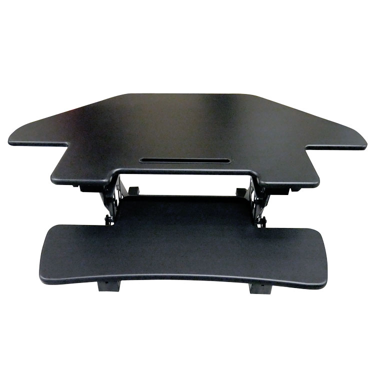 OMCAN 43.3″ x 23.6″ Height-Adjustable Standing Corner Desktop Desk