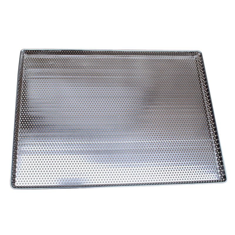 OMCAN 18″ x 26″ Full Size Whole Perforated Stainless Steel Bun Pan Tray 20 Gauge