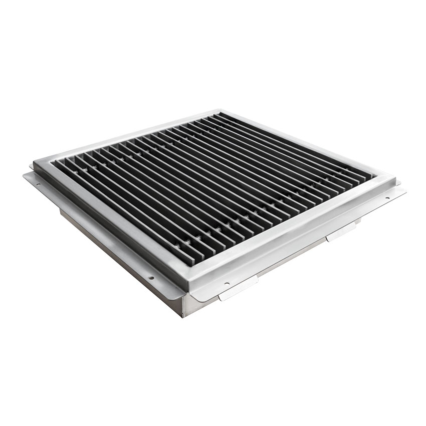 OMCAN 18″ x 18″ Floor Drain with Stainless Steel Grating Bar