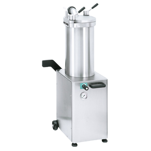 Talsa F25S 48 lb (22 kg) Hydraulic Piston Sausage Stuffer Stainless Steel | Trento – 208V, 3Ph, 1100W/1.5HP
