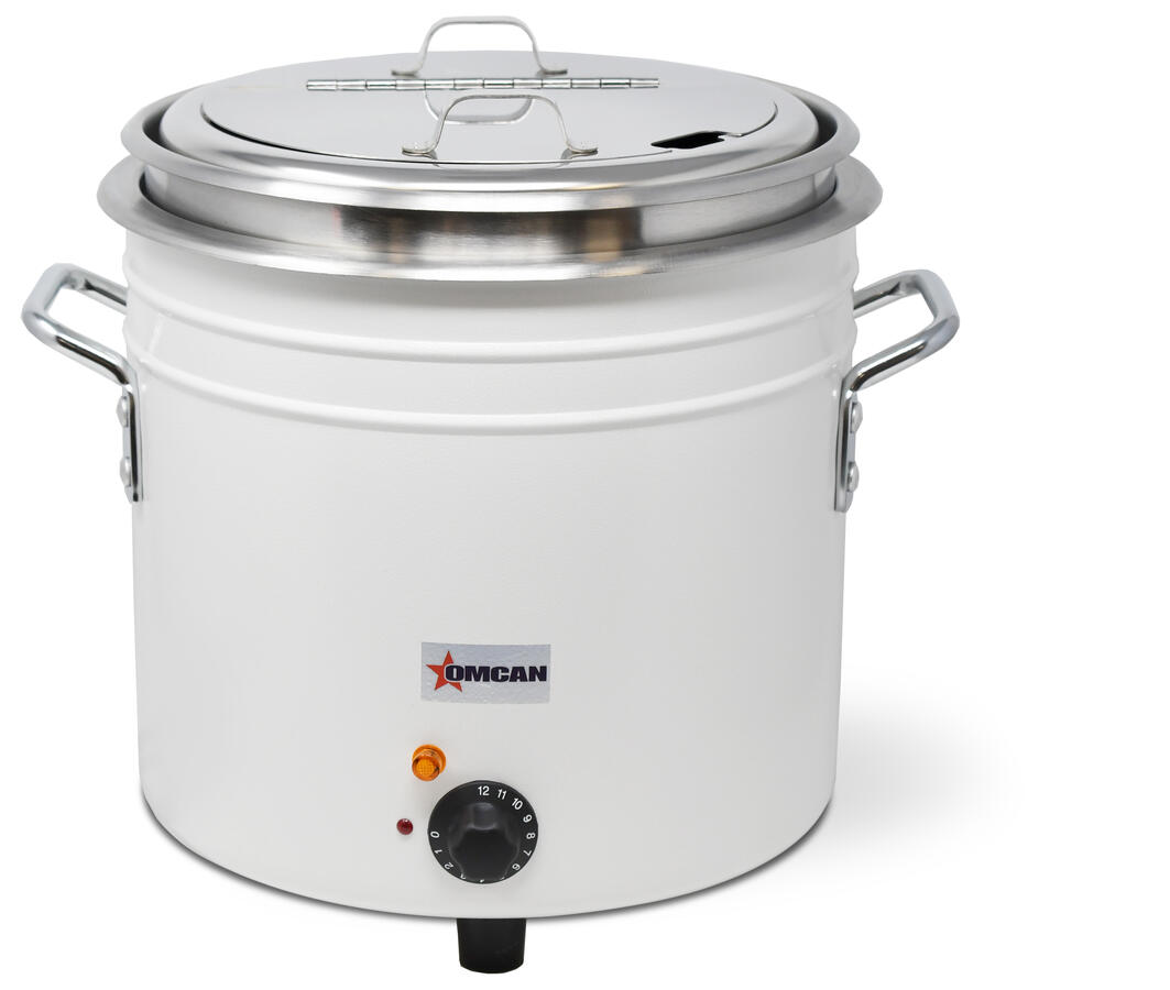 Omcan 11 qt Retro Soup Warmer/Rethermalizer — Color: White
