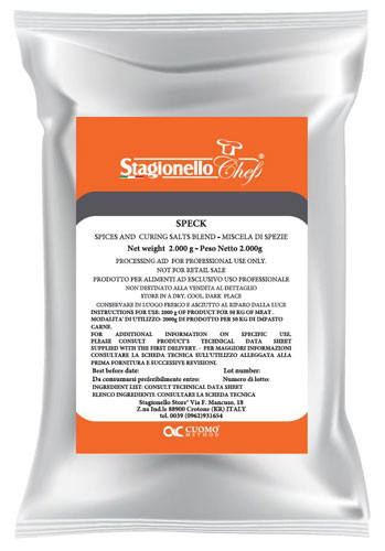 OMAS Stagionello Curing Salts and Spice Blends for Long Fermentation Salami Speck 2 kg/bag