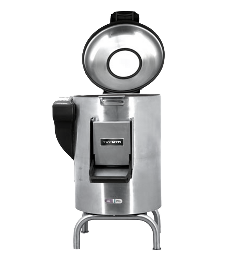 Trento 66 lbs. Potato Peeler with Microswitch and Floor Water Discharge – 220V, 1Ph, 1.2HP Trento 66 lbs. Potato Peeler with Microswitch and Floor Water Discharge – 220V, 1Ph, 1.2HP - 2