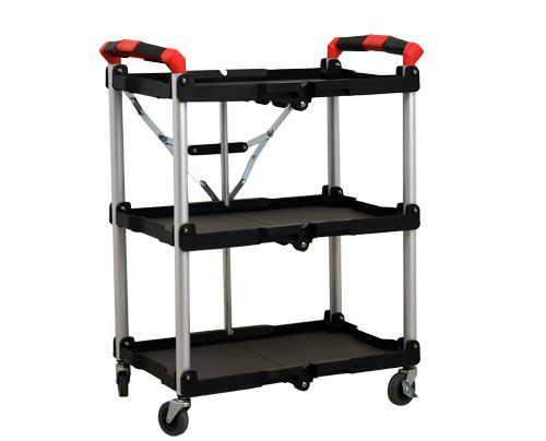 Small Black Folding Dining Cart