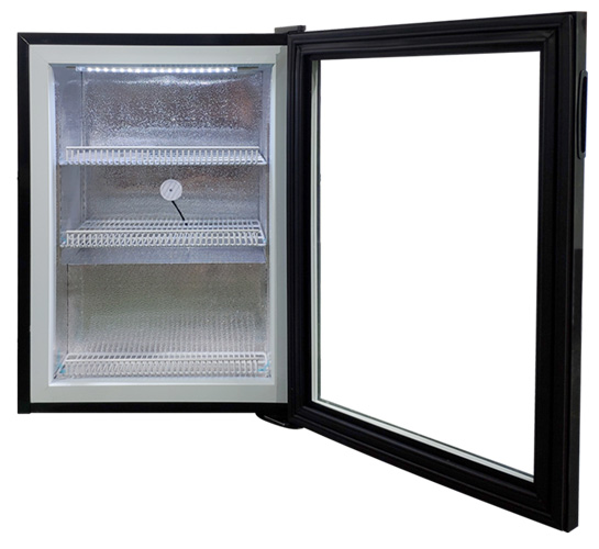 23″ One (1) Glass Door Countertop Display Freezer, 3.46 cu.ft. (98 L), Black 23″ One (1) Glass Door Countertop Display Freezer, 3.46 cu.ft. (98 L), Black - 2