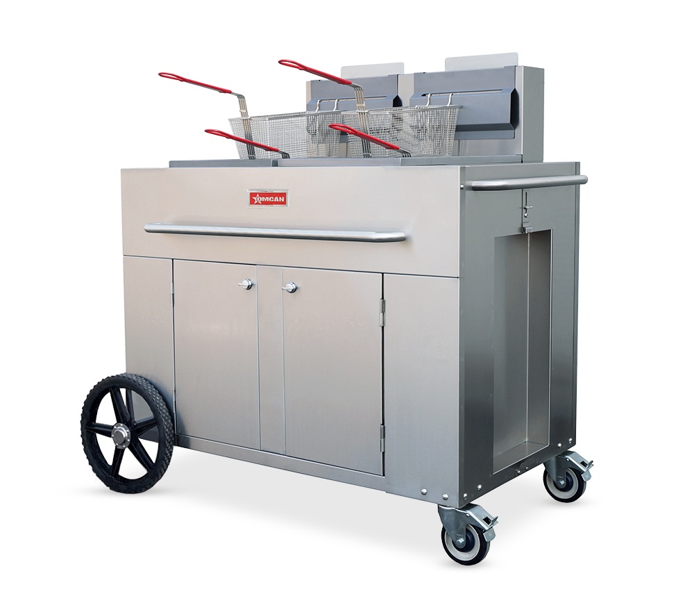 OMCAN Outdoor Portable Fryer Double Tank Propane
