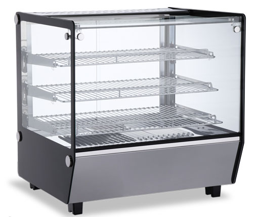 27" Countertop Display Warmer, 3 Shelves, Square Glass, Full-Service, 4.2 cu.ft. (120 L) Capacity  – 110V, 1650 W