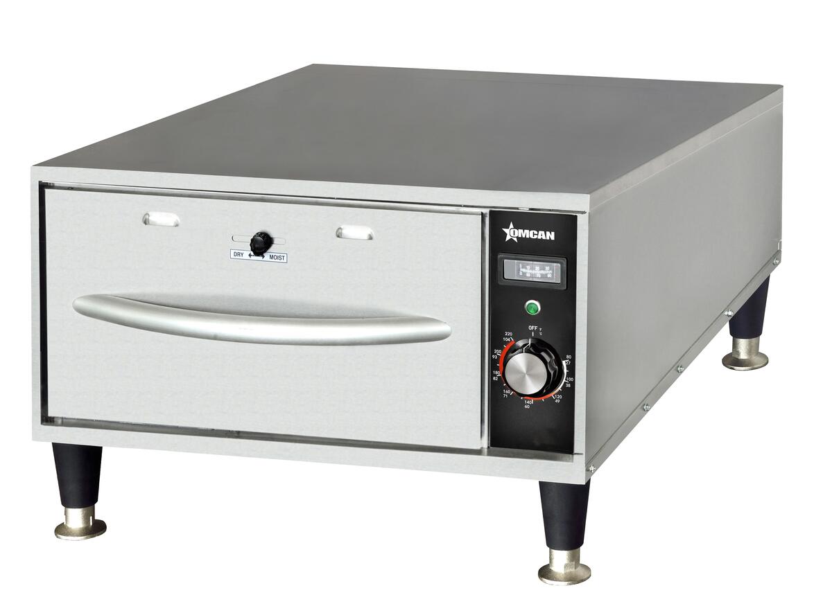 OMCAN Single Freestanding Narrow Warming Drawer – 120 V, 450W